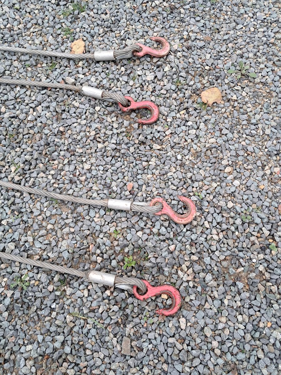 Vázací ocelová lana - dvojhák - mám 2 kusy - 3