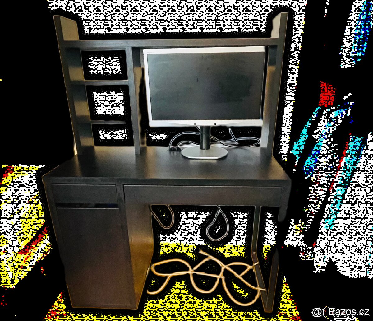 Psací stůl s nástavcem - 3