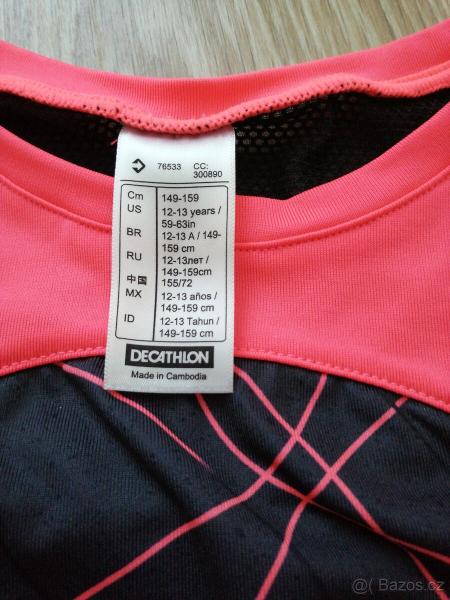 Dívčí funkční tričko Decathlon vel. 149-159 - 3