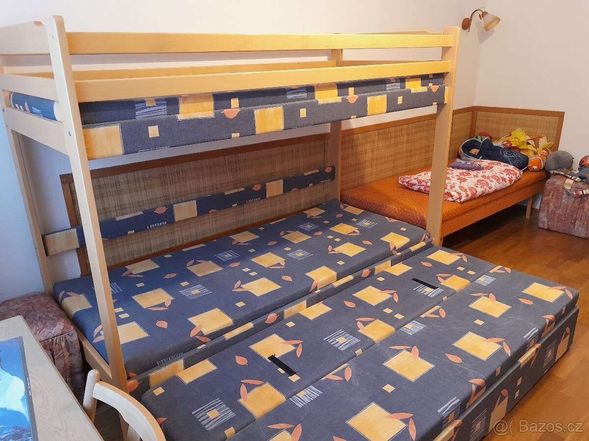 Patrová postel/palanda s úložným prostorem(třetí postelí) - 3