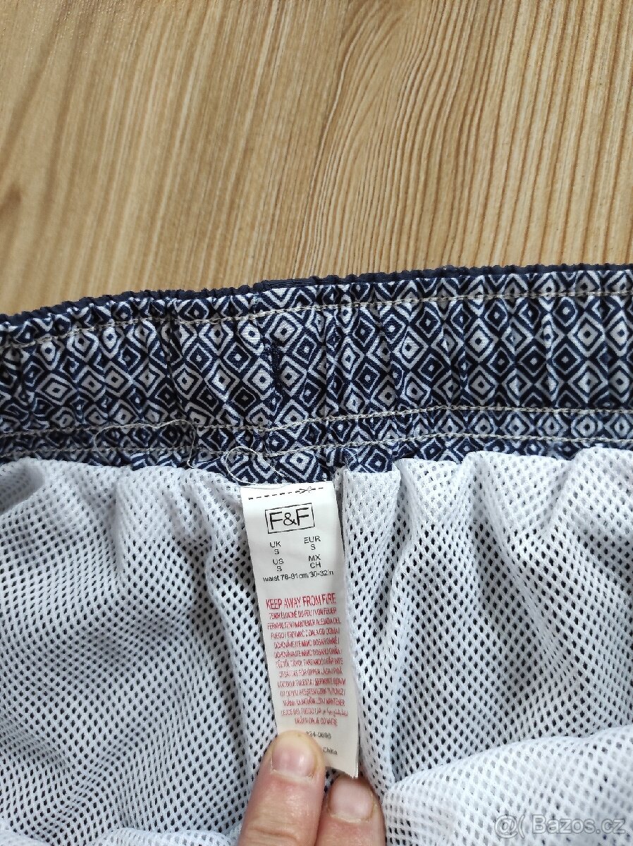 Koupací šortky vel. S (rozměry v textu) F&F - 3