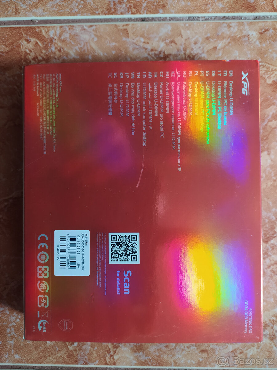 ADATA XPG SPECTRIX D50 XTREME 16GB KIT DDR4 5000MHz CL19 - 3