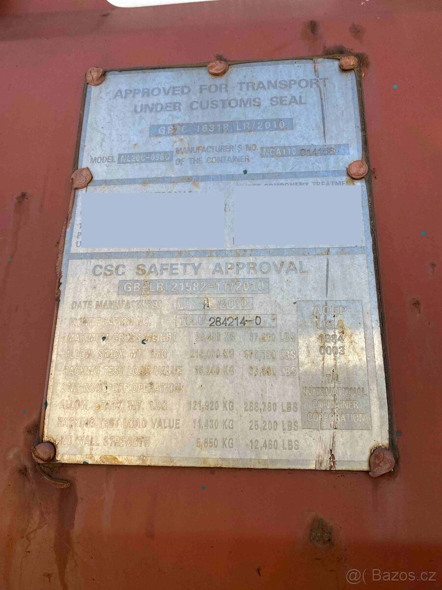 Prodám 20’ kontejner – délka 6 m (hnědá) - 3