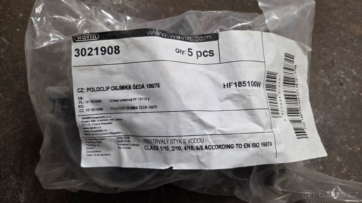 Objímka na potrubí POLOCLIP - 3