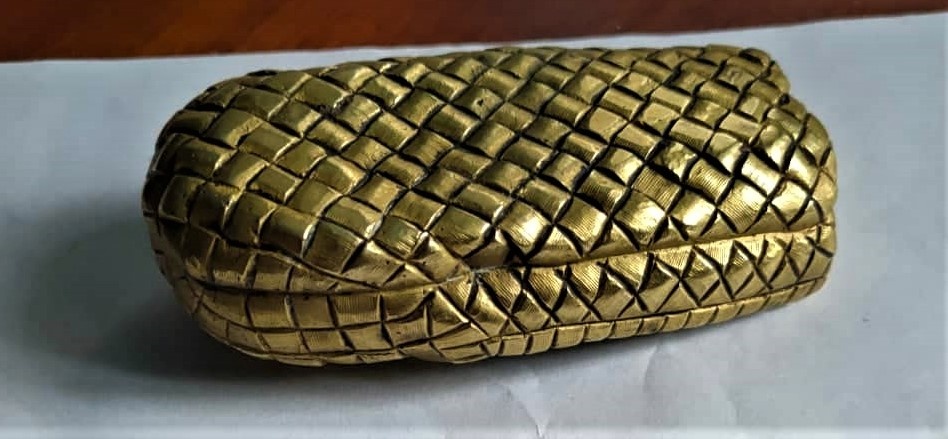 stará mosazná bota - těžítko 0,5kg - 3