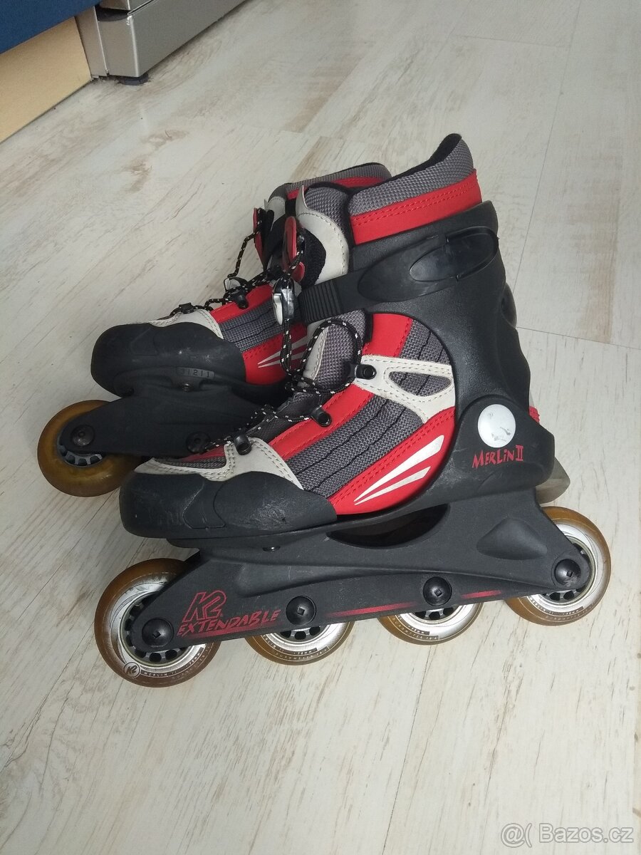 Kolečkové brusle K2. Vel 32,5-34,5. - 3