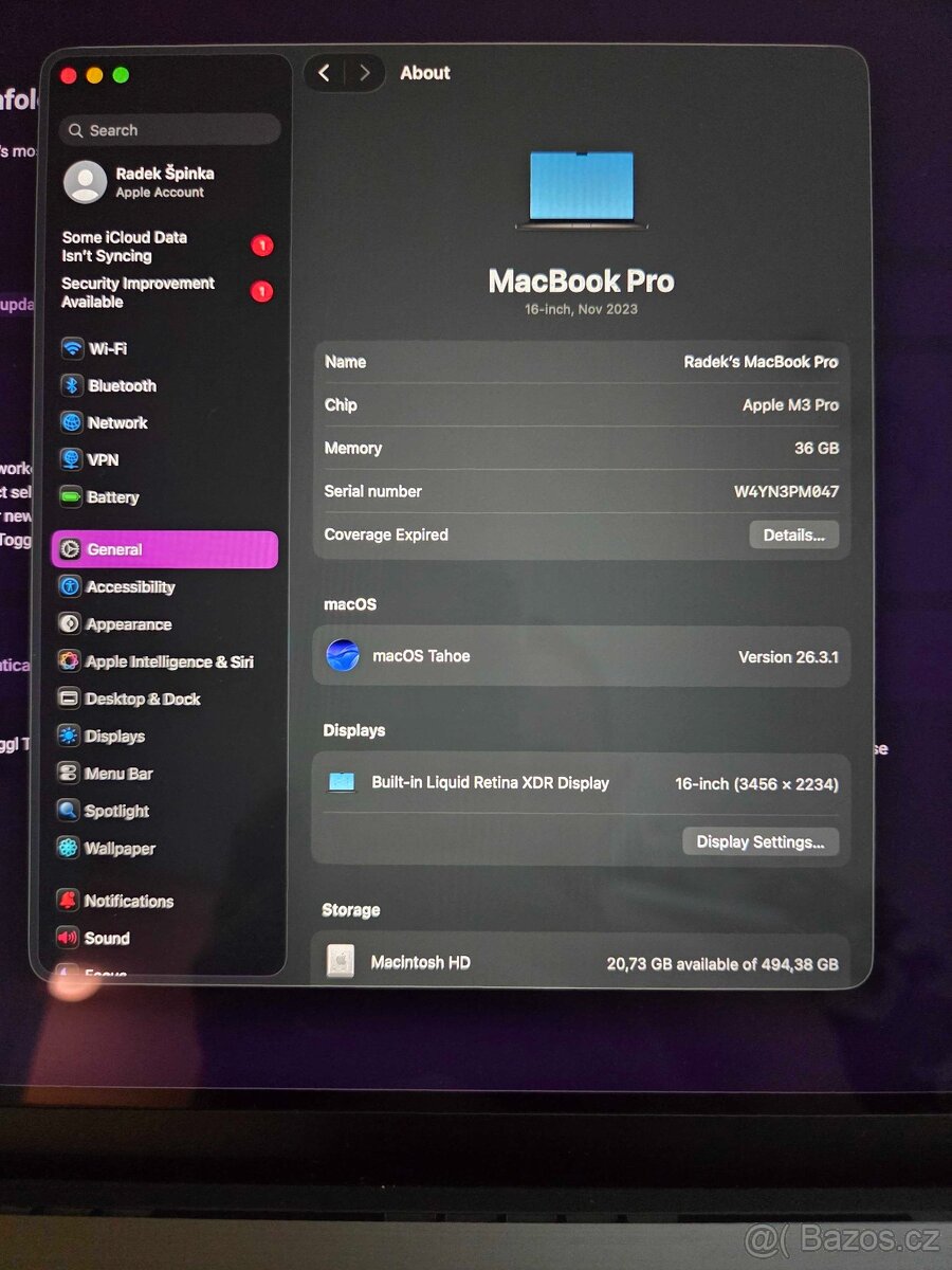 MacBook Pro 16, 2023, Zaruka do 11//2026 - 3