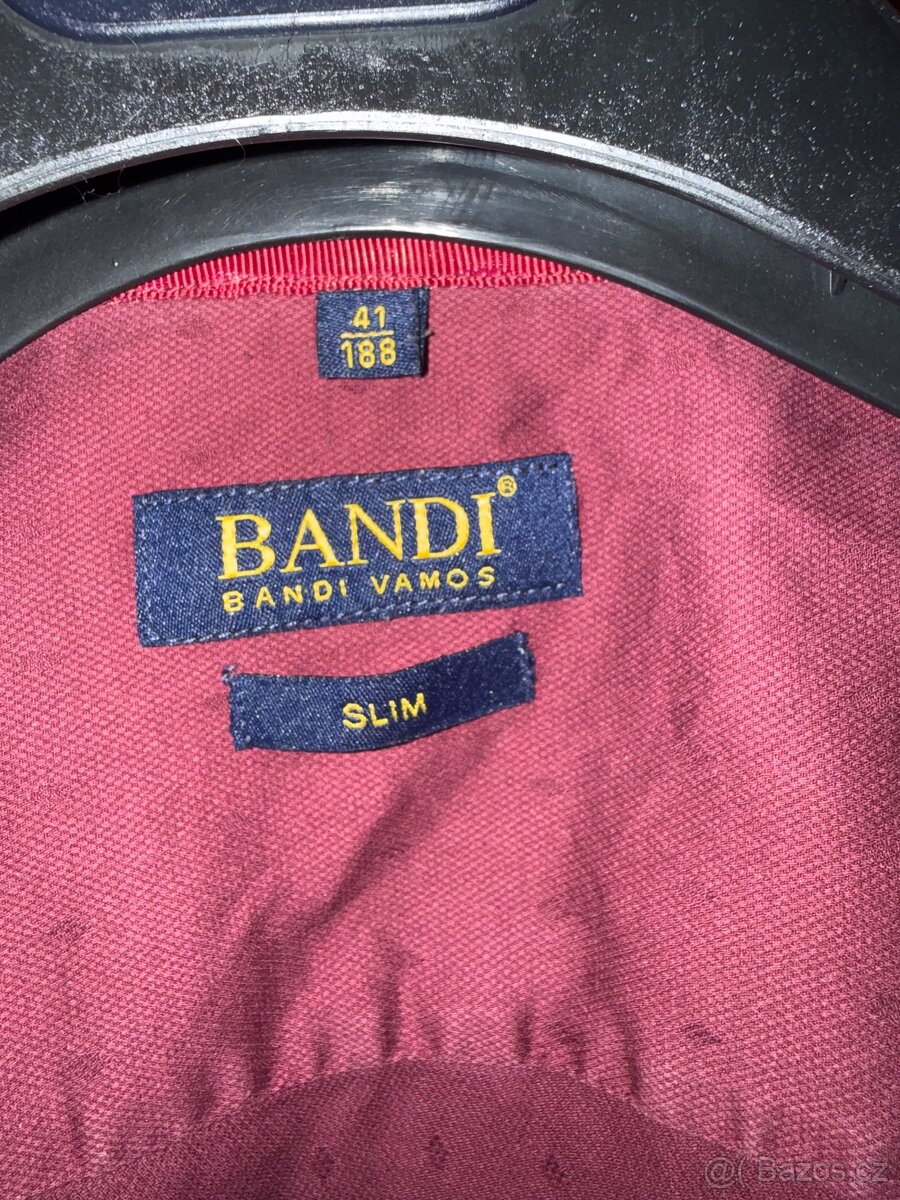 Pánský oblek BANDI 50/188 + košile 41/188 – výborný stav - 3