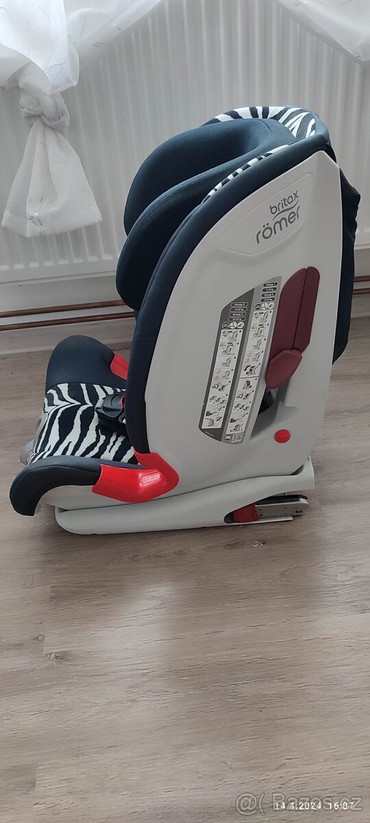 Prodám autosedačku Britax Römer ADVANSAFIX, Zebra - 3