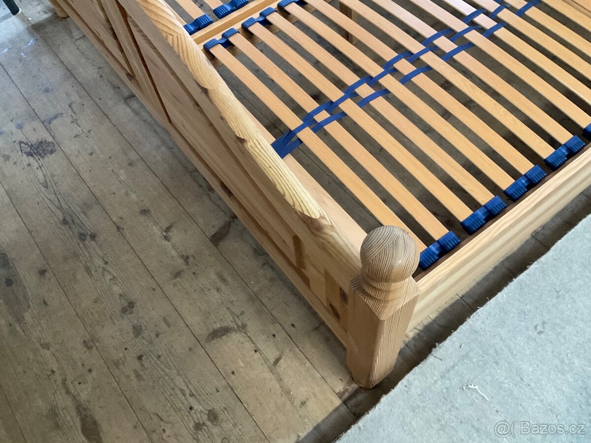 Manželská postel borovice - 3