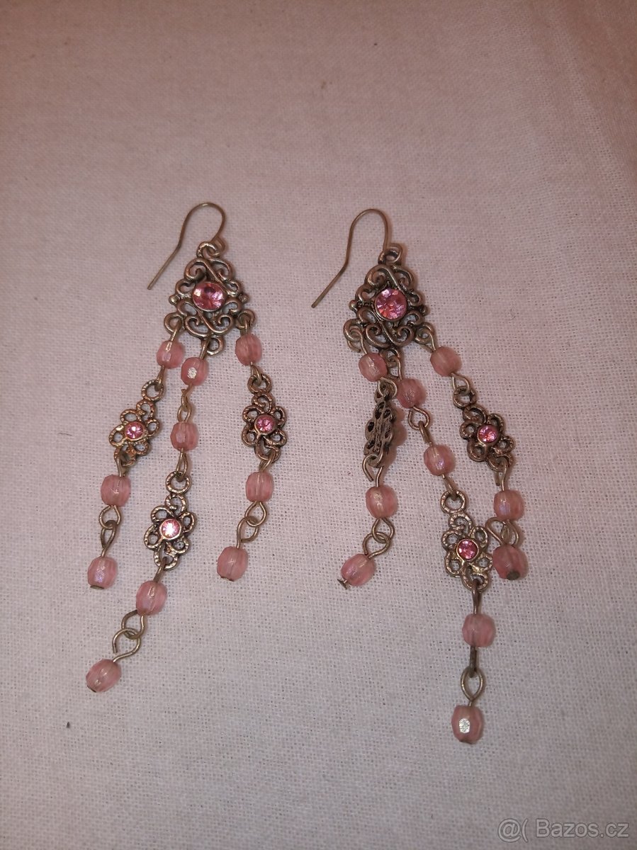 Stříbrné šperky, náušnice a korálky na ruku - 3