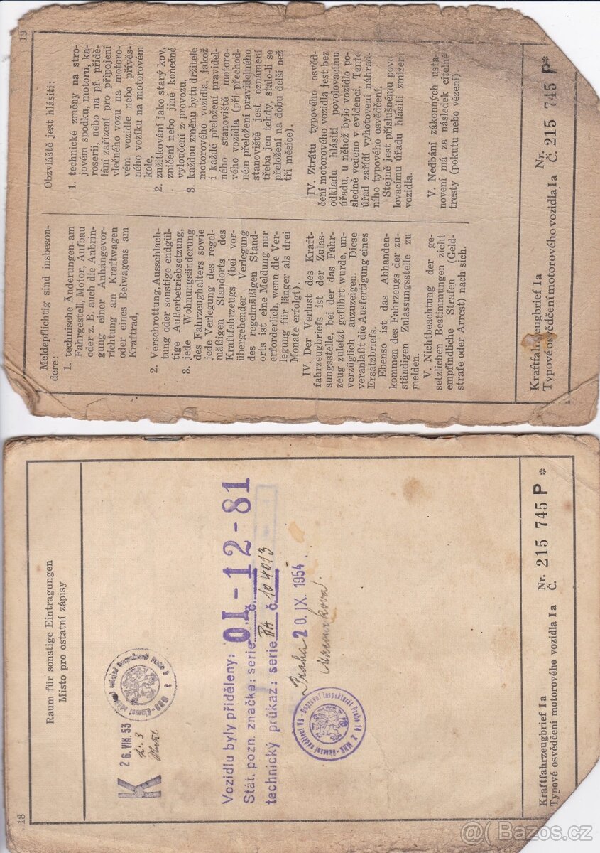 Typové osvědčení, tp Tatra 57 - 3