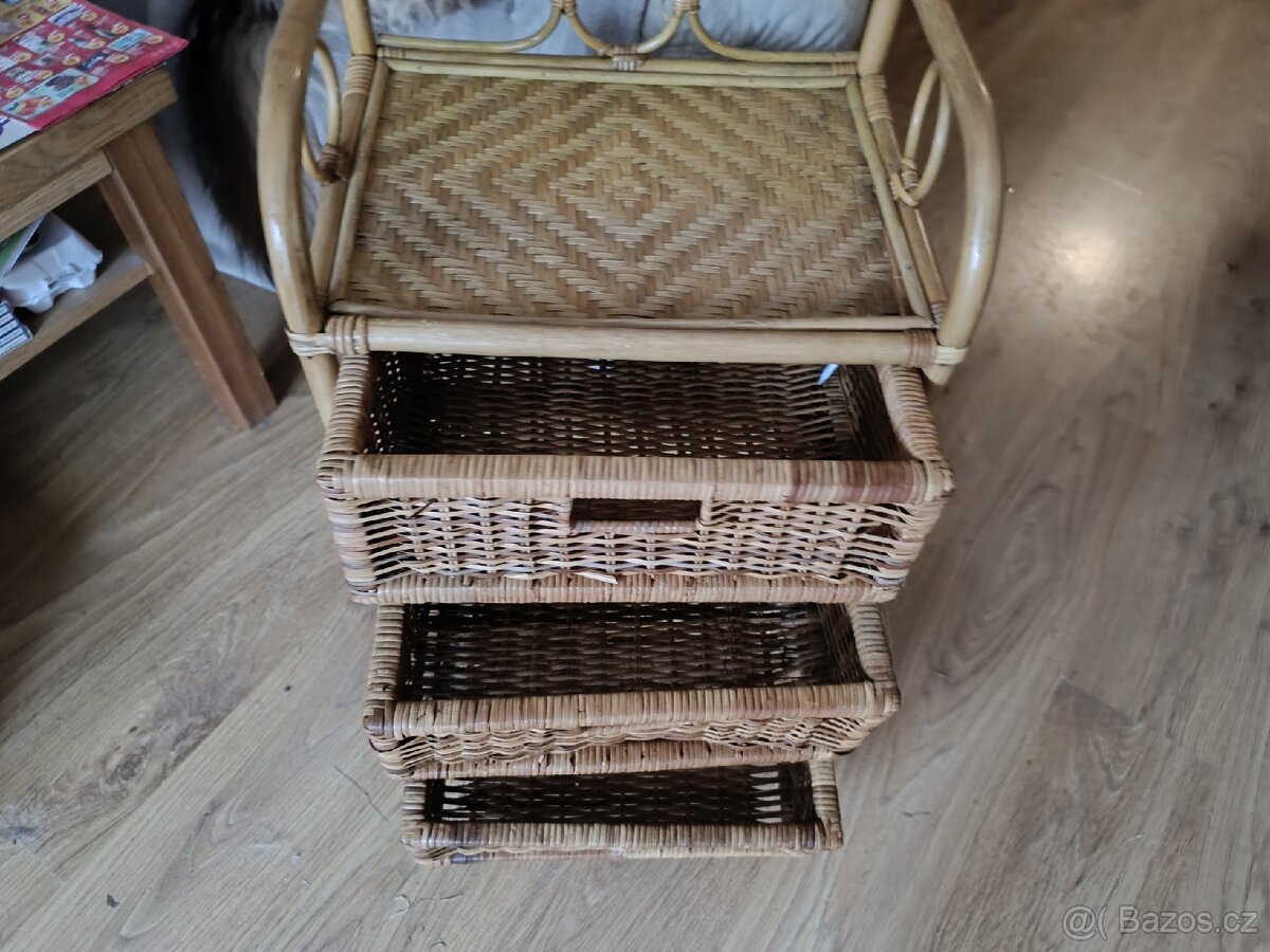 Ratanová (bambusová) komoda - 3