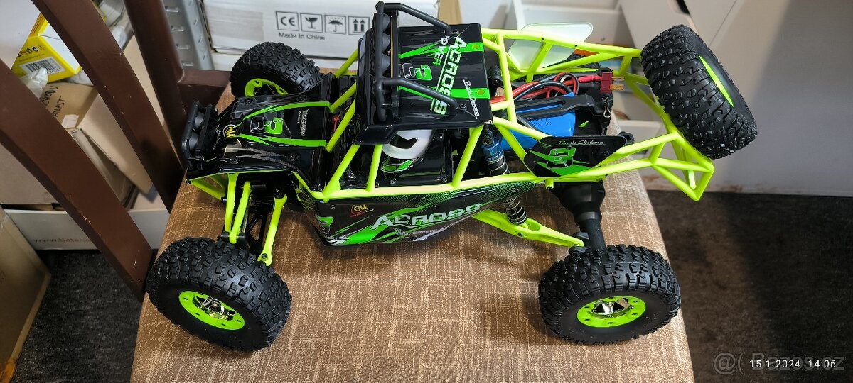 RC bugy Across 1:12 4WD Pro NEW , kovové servo - 3