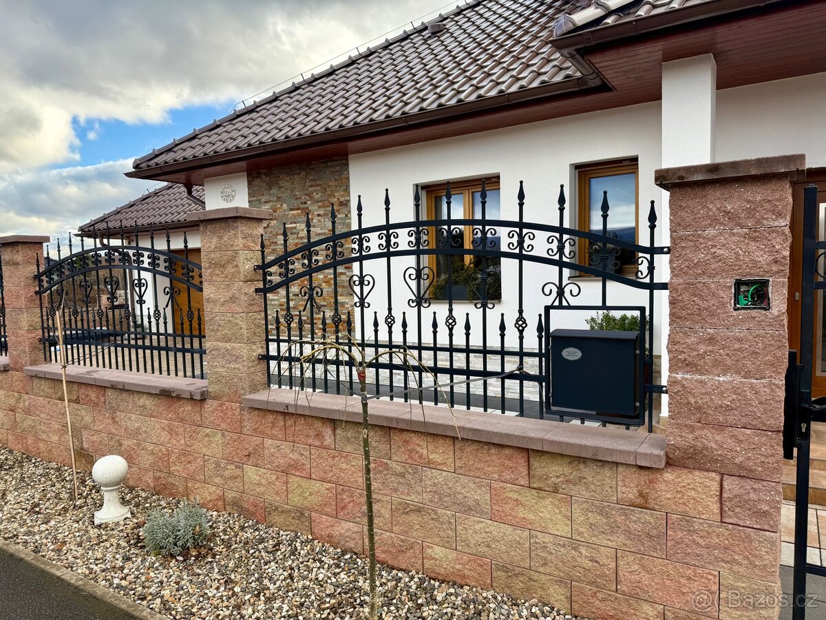 Kovaná brána branka plot. 55% sleva s původní ceny - 3