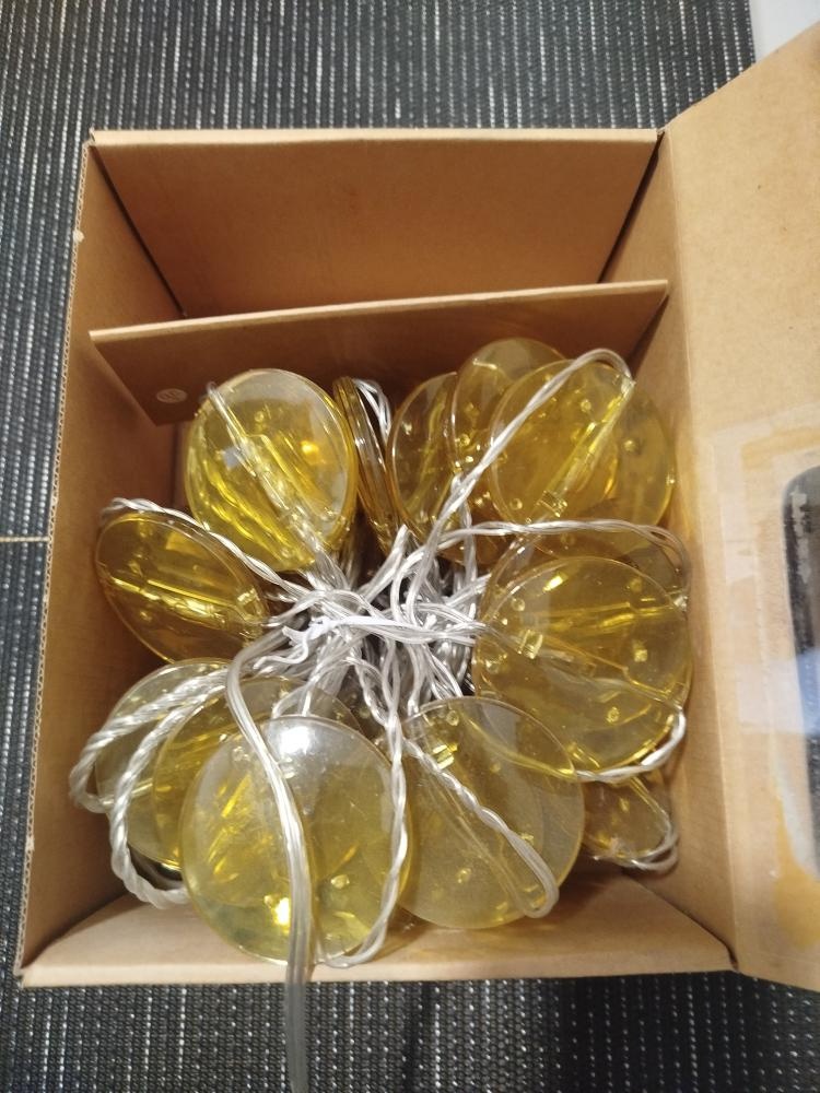 SKINA vánoční světelný řetěz - čočky, venkovní - 3