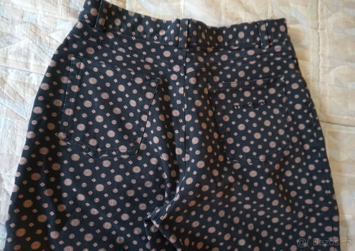 Dámské kalhoty zn.MERGLER v.40 z pružné džínoviny - 3