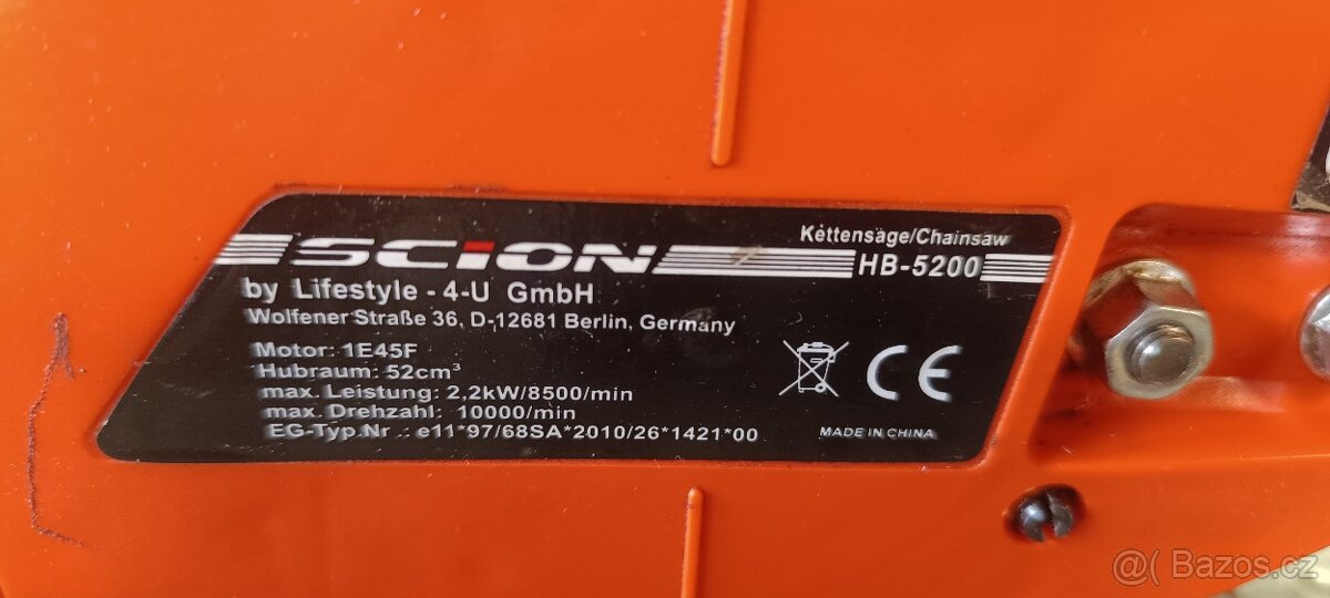 Motorová pila Scion HB 5200 - 3