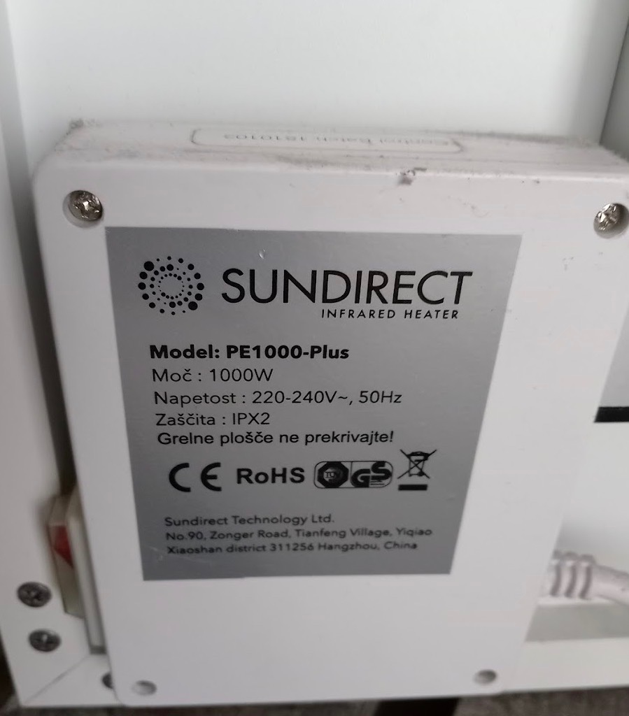 Infrapanely SUNDIRECT PE 1000 plus - 3