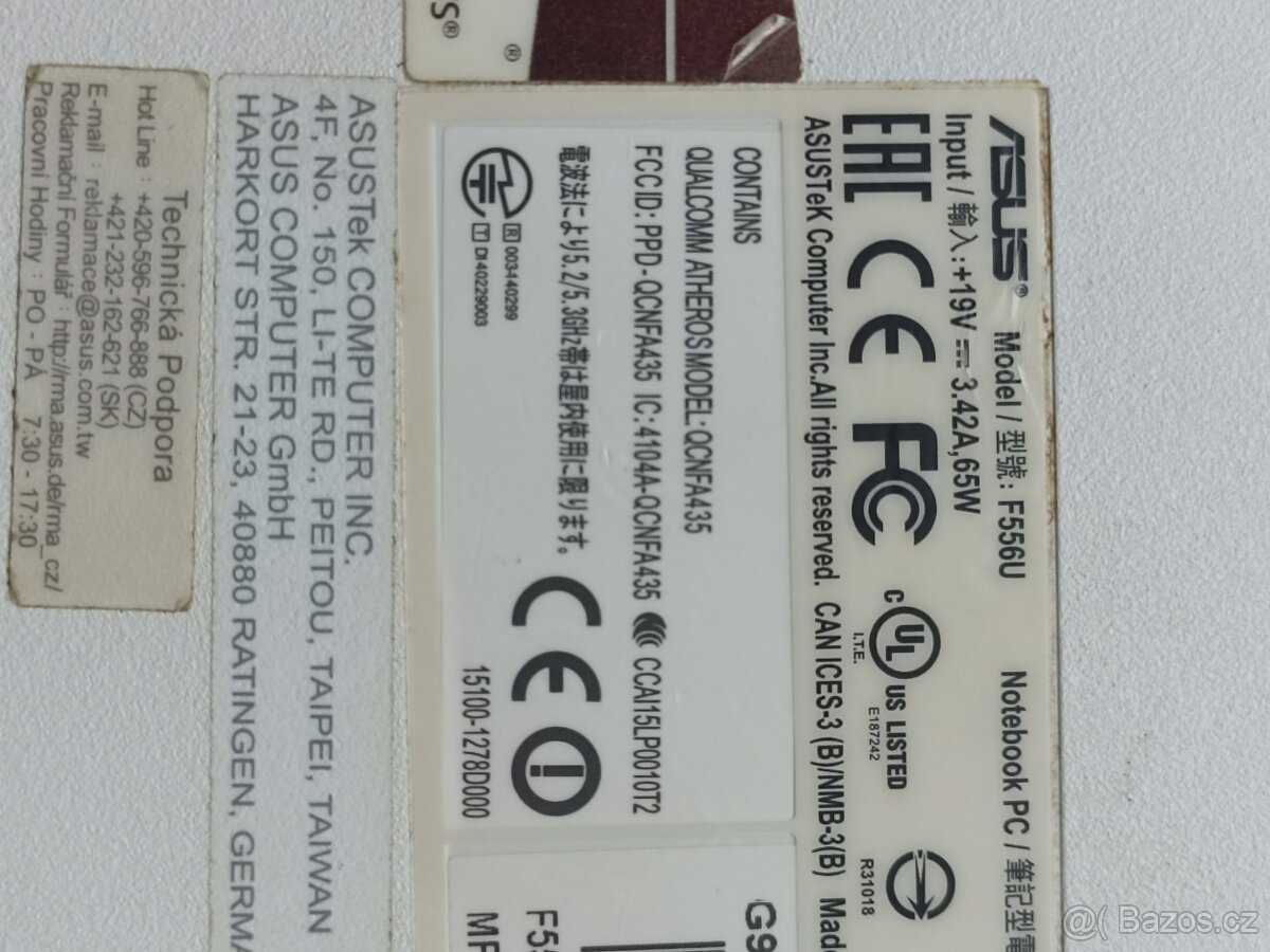 Asus f556U Intel core i5-6198DU - 3