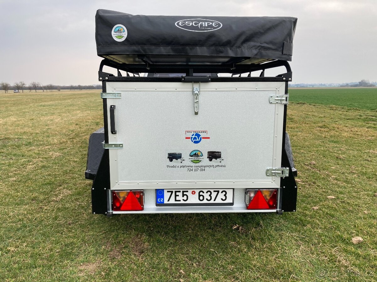 Multifunkční Přívěsný Vozík OFFROAD Camping Poklop na Stan