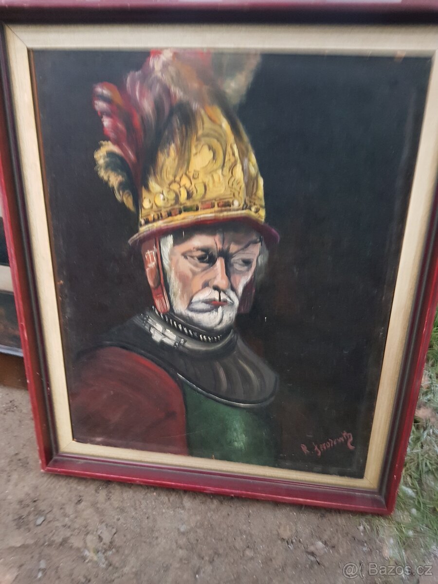 Kopie obrazu Muž se zlatou helmou" - 3