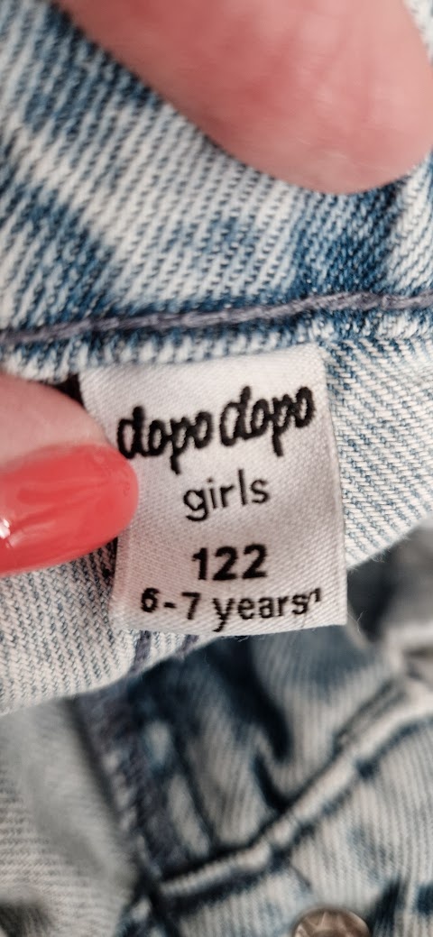 Dívčí žíhané rifle/džíny DopoDopo, vel. 122 (6–7 let) - 3