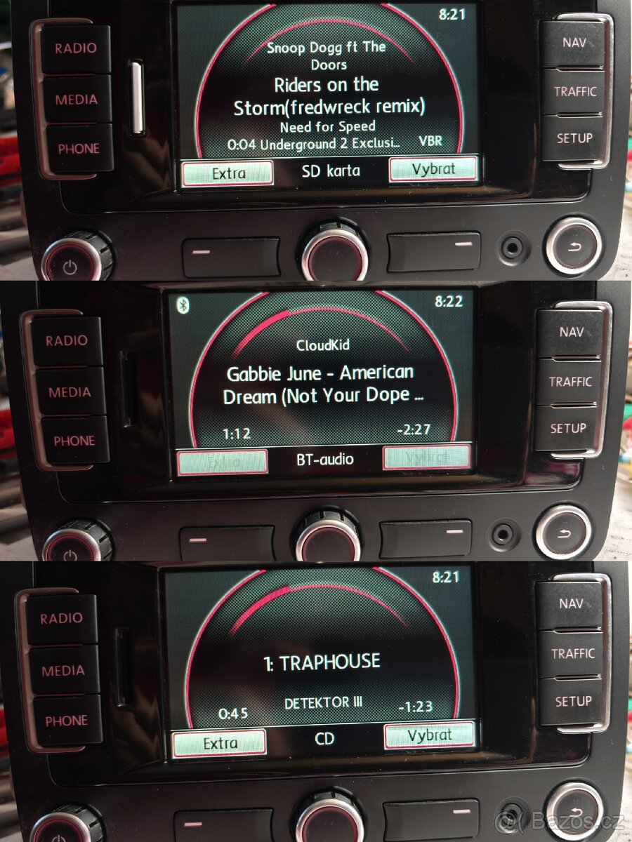 VW RNS315 BT DAB autorádio navigace 3C0035279 - 3