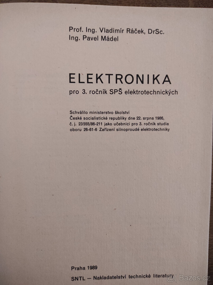 Elektronika pro 3. ročník SPŠ elektrotechnických - 3