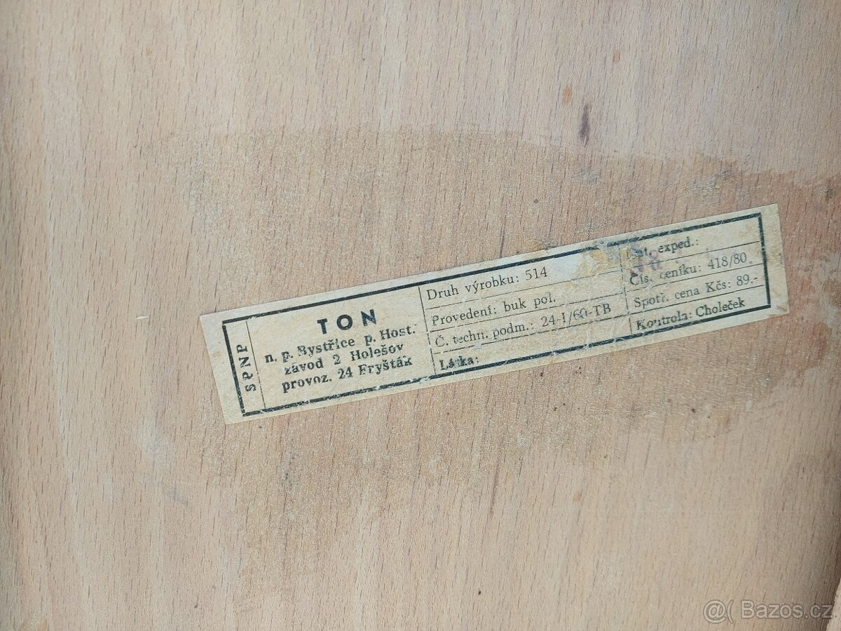 Židle TON model 514 - 4 ks - 3