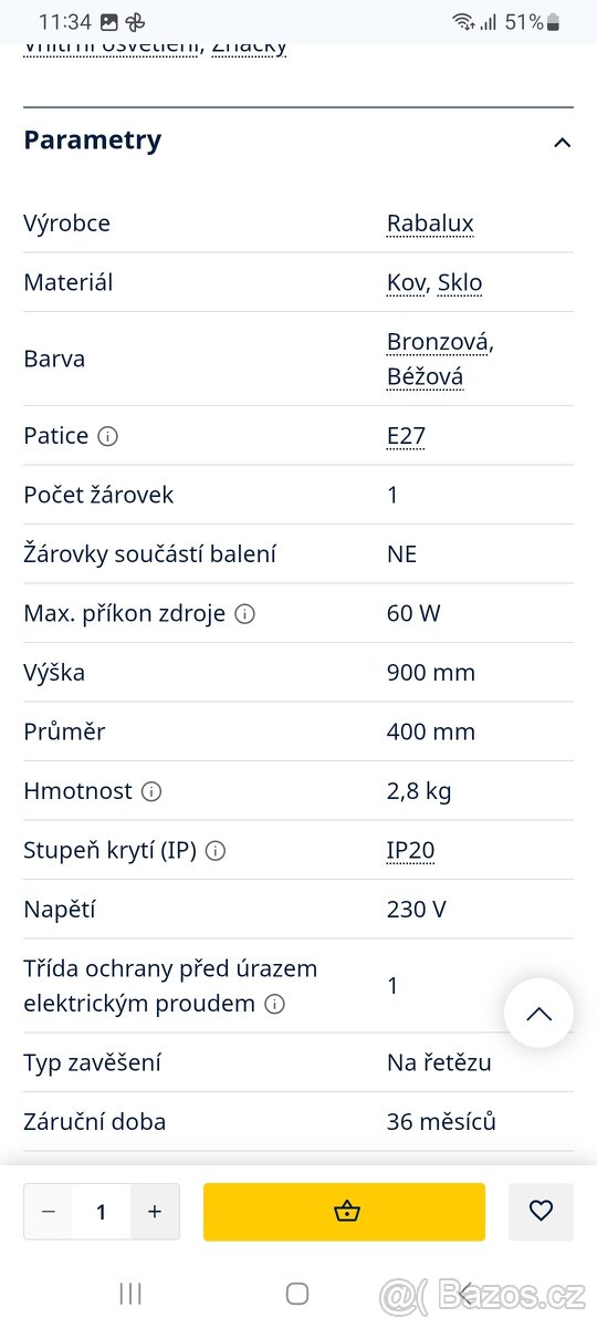 Lustr Rabalux Regina - 3