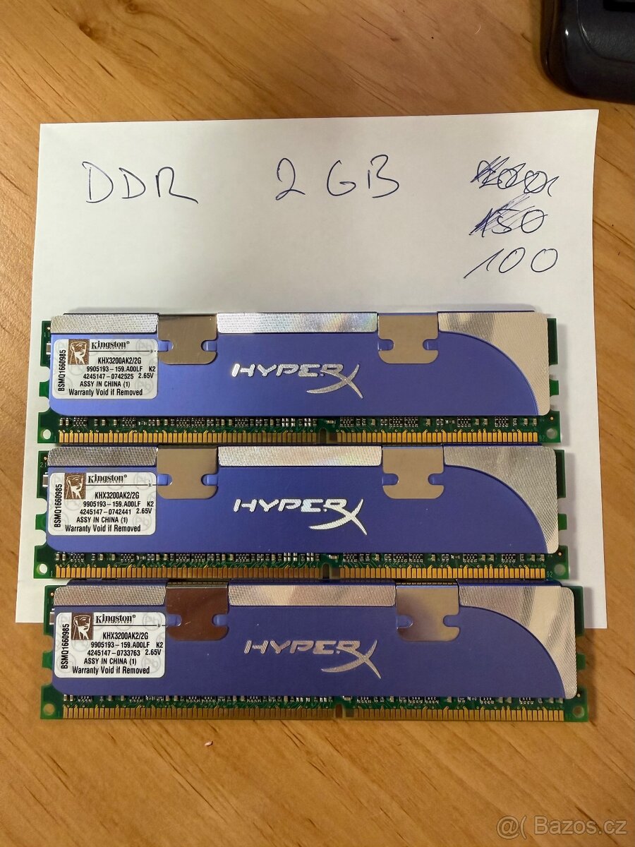 DDR, DDR2, DDR3, DDR4 paměti. SO-DIMM - 3