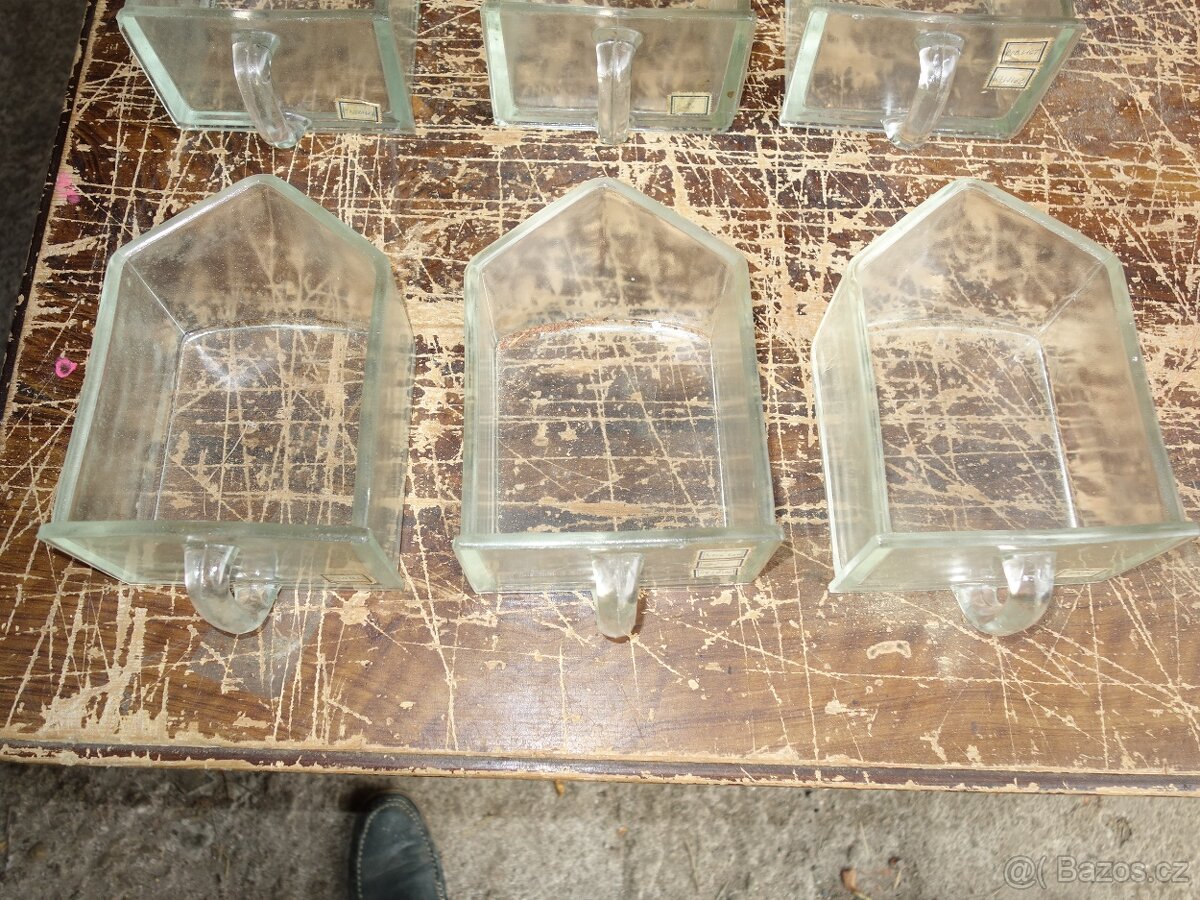 Skleněné kořenky, dozy, stejné, 6 kusů - 3