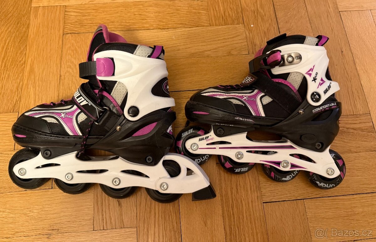 Dívčí rostoucí brusle 35-38 - 3
