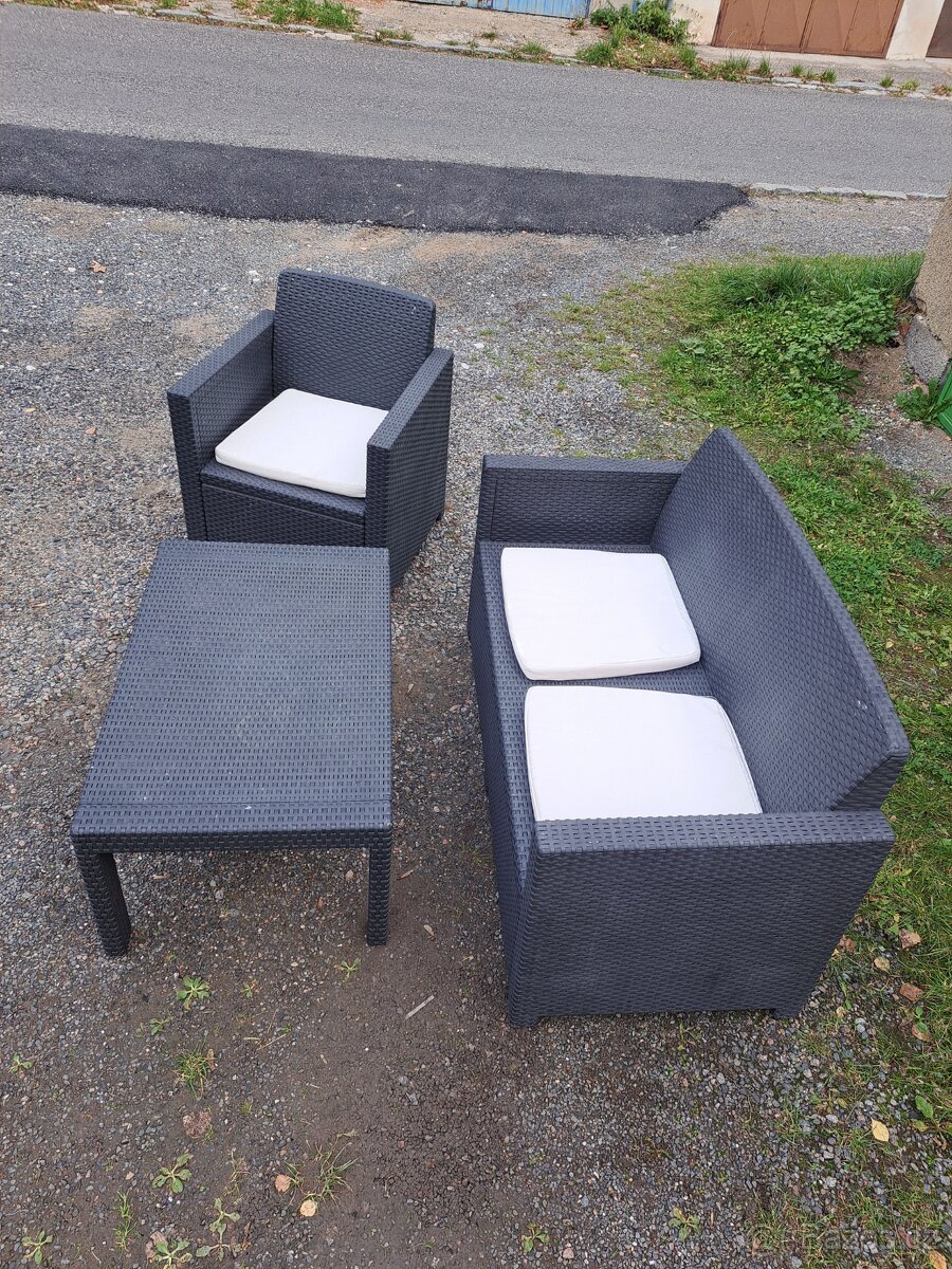 Polyratanovou zahradní sedačka - 3