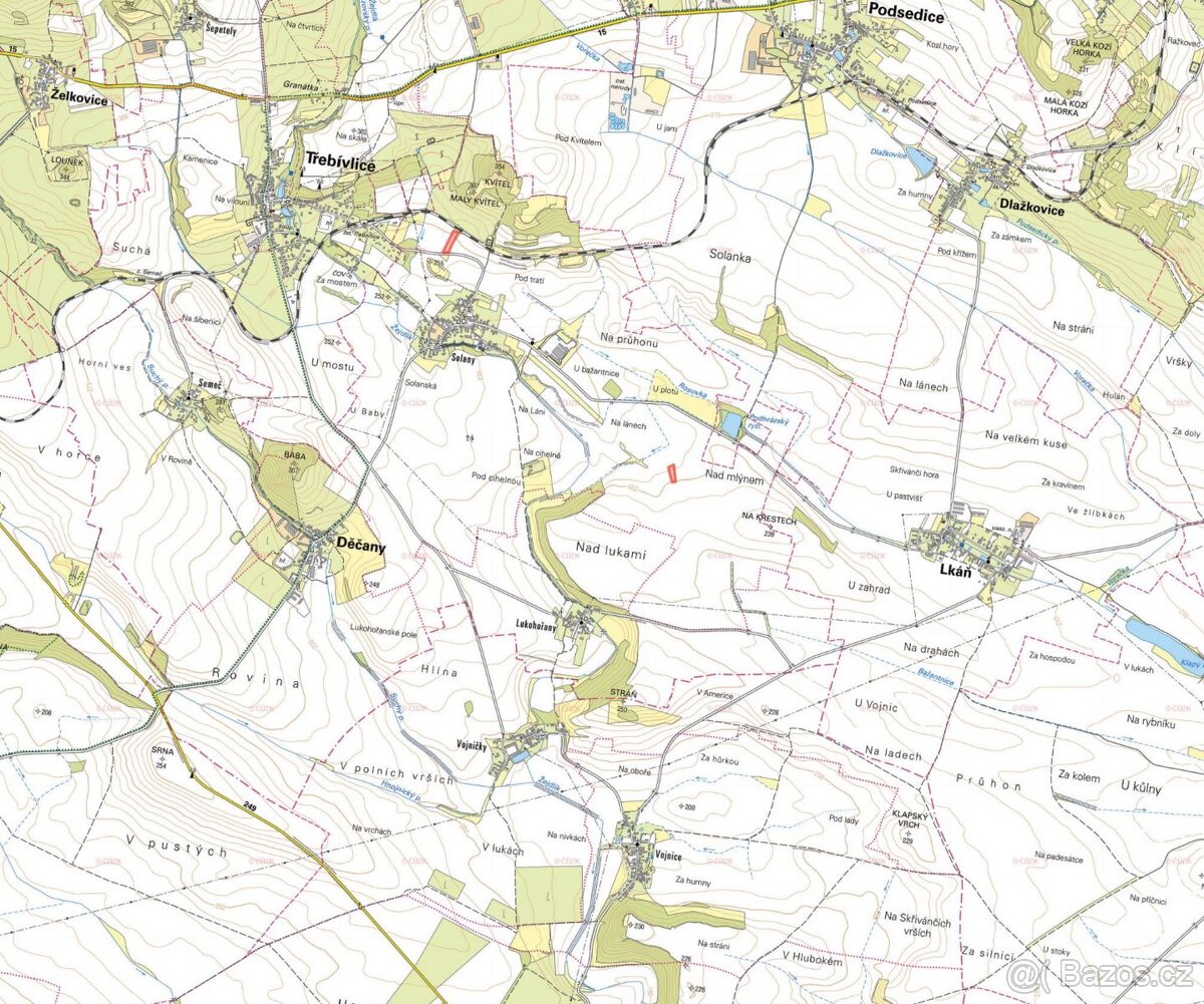 Zemědělská půda, prodej, Solany, Děčany, Litoměřice - 3