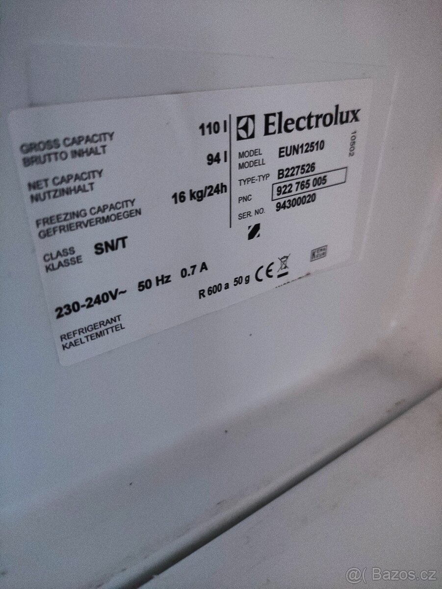 Mrazák vestavný Electrolux 110 litrů rychle a levně (sleva) - 3
