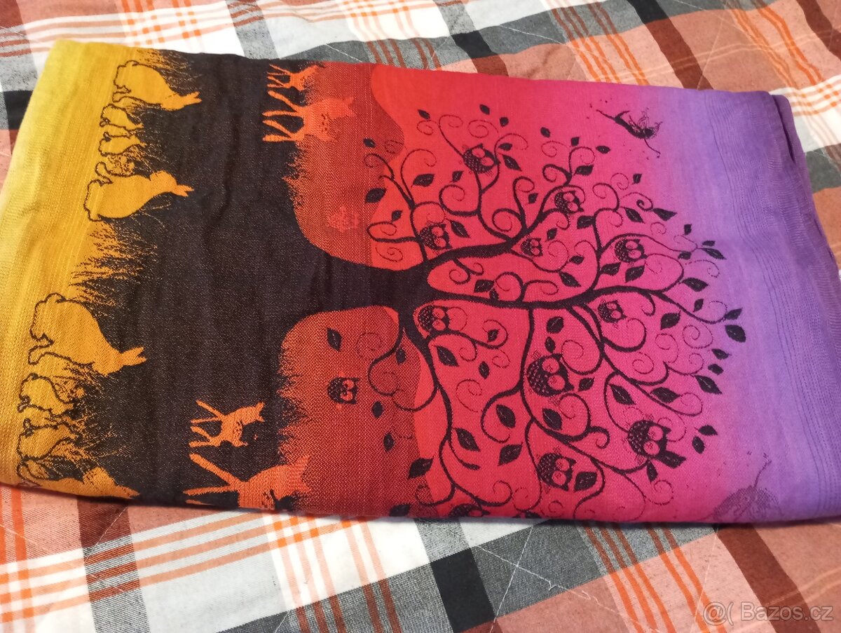 Šátek na nošení dětí Natibaby Magical Forest Night Glo vel 6 - 3