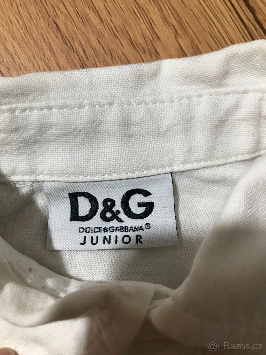 Značková košile D&G, velikost 2 roky - 3