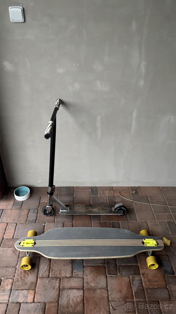 Street koloběžka + longboard - 3