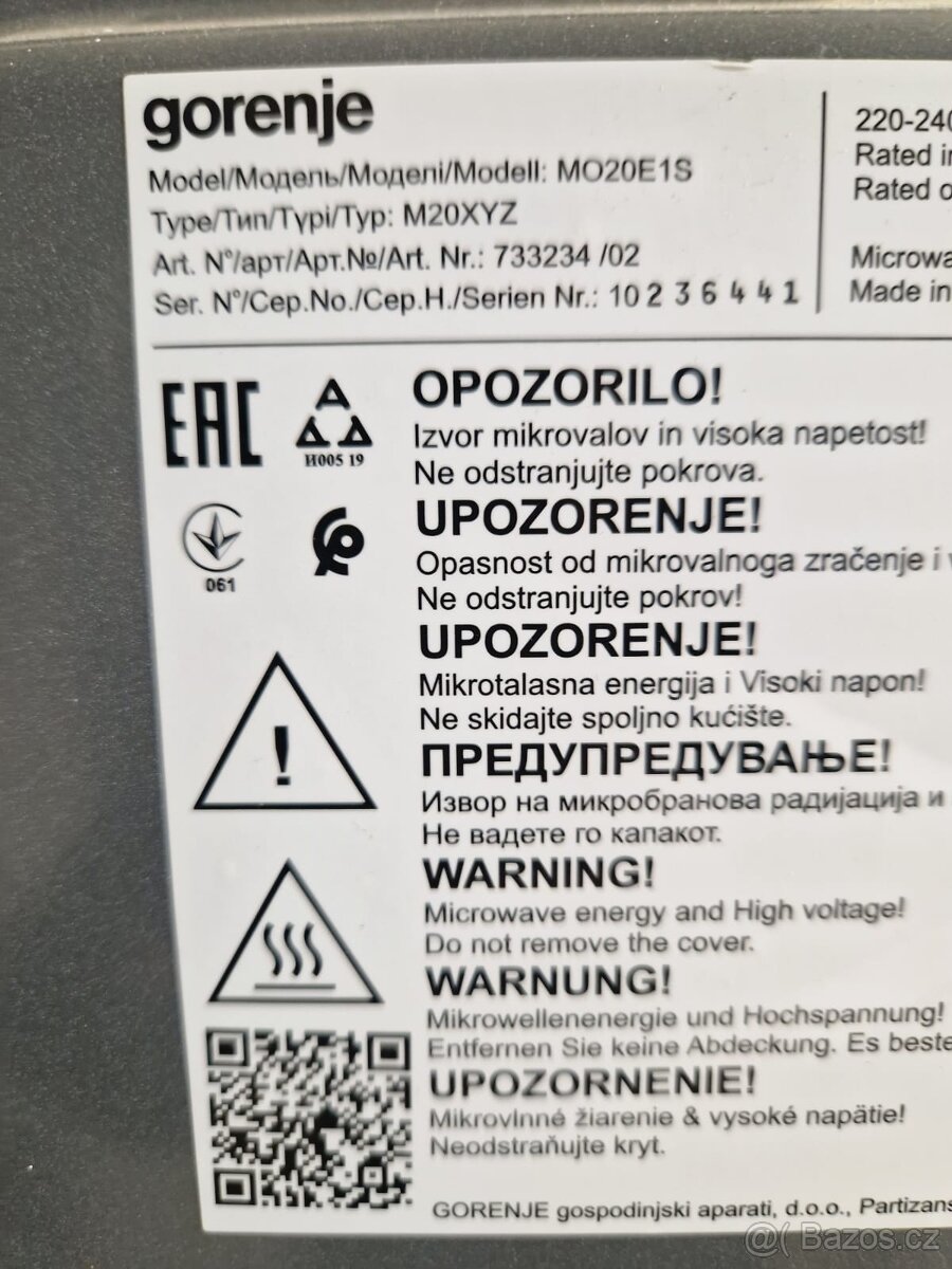 Mikrovlnka Gorenje - 3