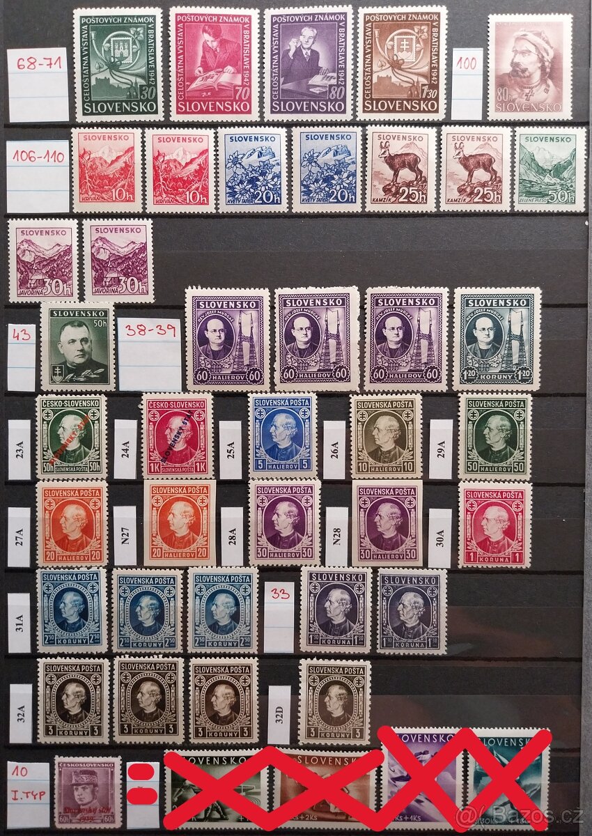 Známky - SLOVENSKÝ ŠTÁT - 3