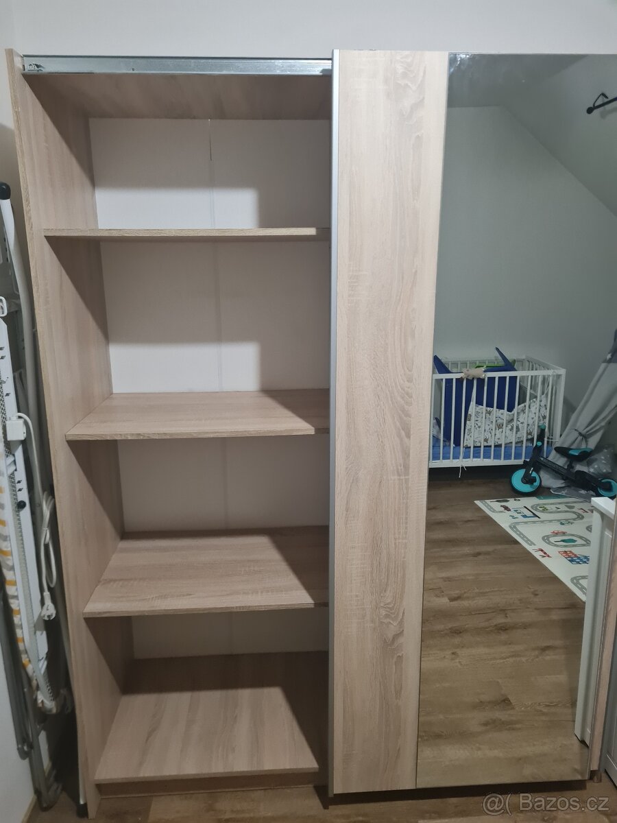 Prodám skříň se zrcadlem Sconto Split dub sonoma - 3