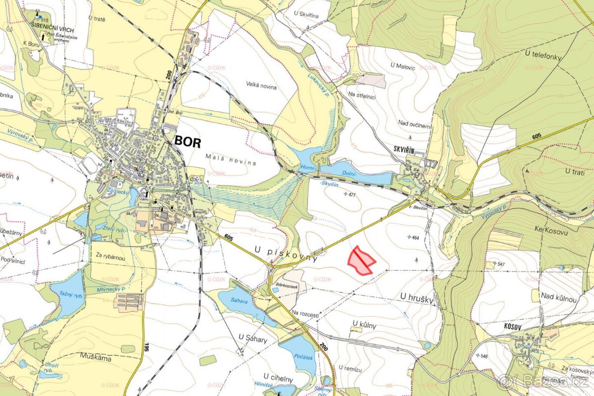 Zemědělská půda, prodej, Skviřín, Bor, Tachov - 3