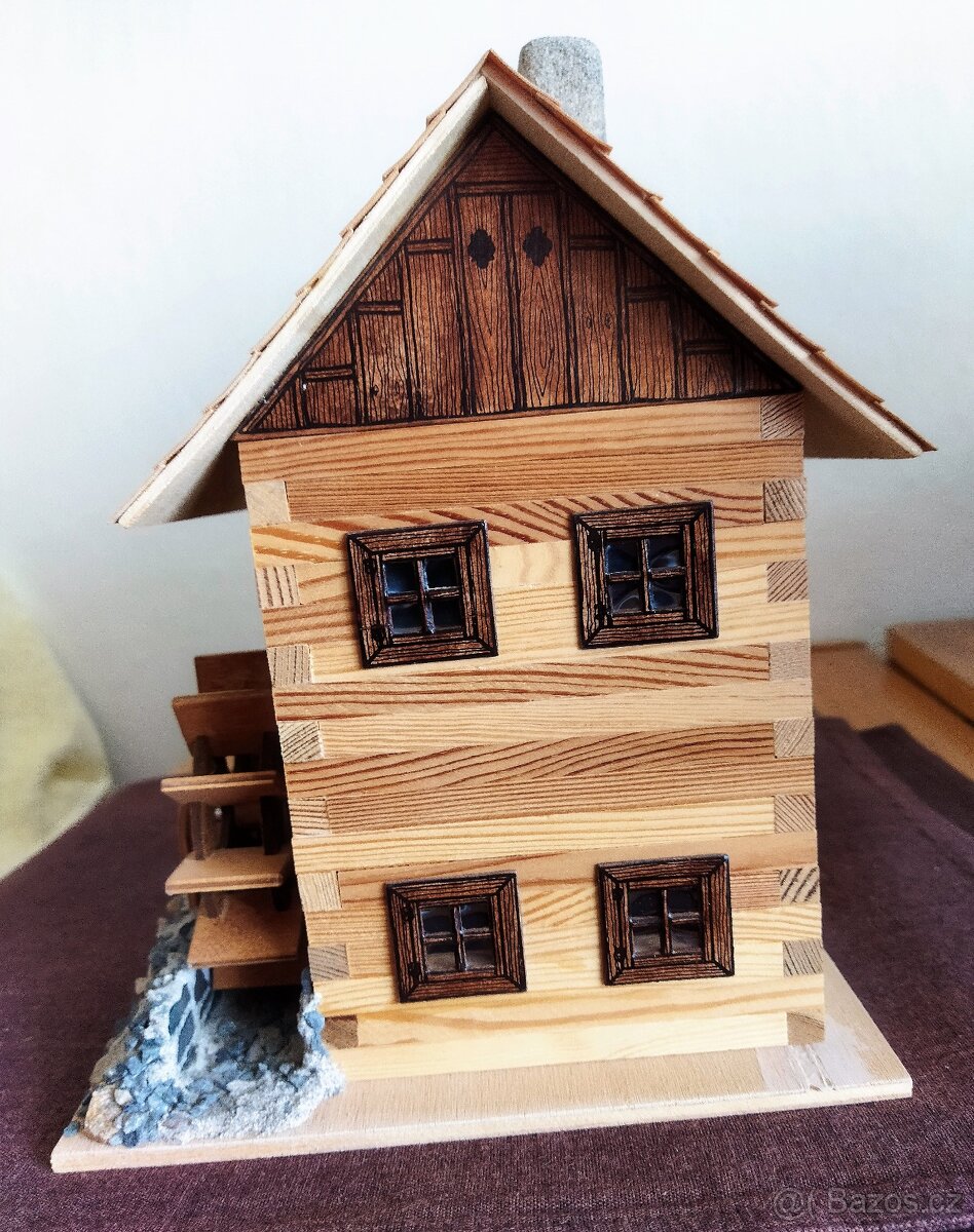 dekorační model "vodní mlýn" - 3