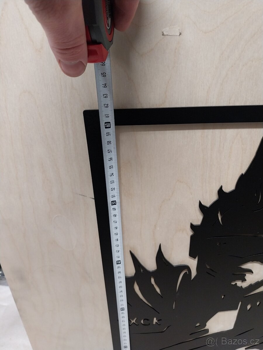 Plechový obraz na stěnu - černý válečník - 3