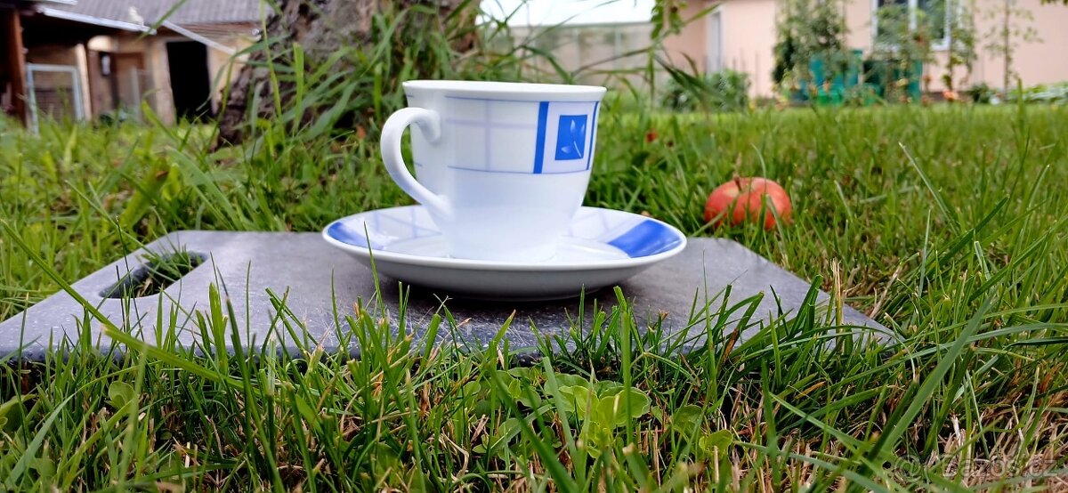 Modrý Hrníček S podšálkem - 3