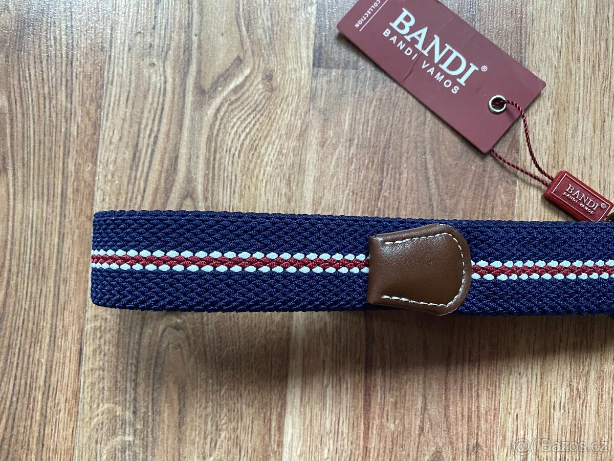 Nový pánský pružný opasek Bandi - L/XL, modrý do fialové - 3