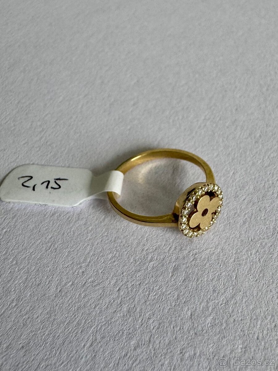 Zlatý prsten 14K, 2,15 g, vel.53 - 3