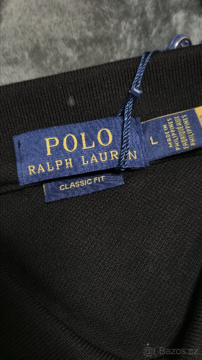 Polo Ralph Lauren polo tričko (černé) - 3